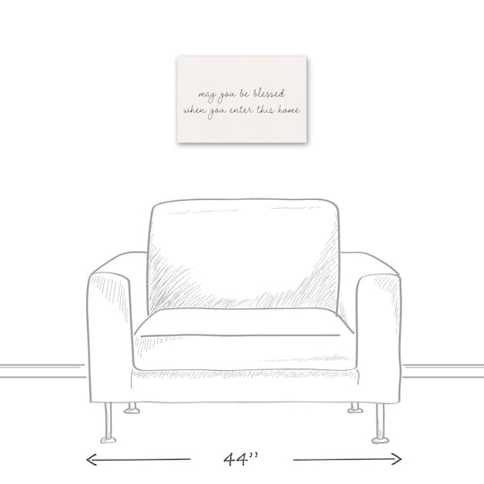 May You Be Blessed 18" x 12' Canvas Wall Art